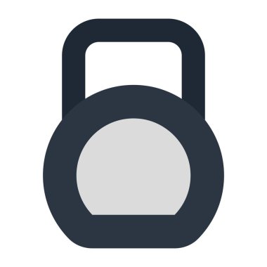 Kettlebell 'in son moda vektör tasarımı