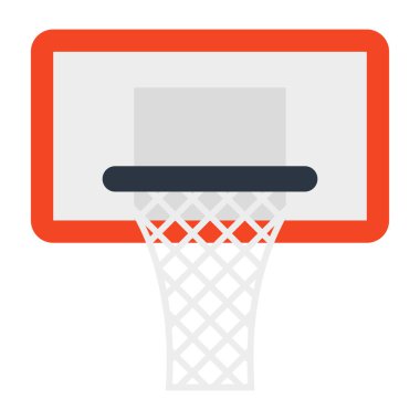 Düzenlenebilir tarzda basketbol potası simgesi