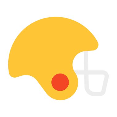 Düz dizaynlı spor başlığı simgesi