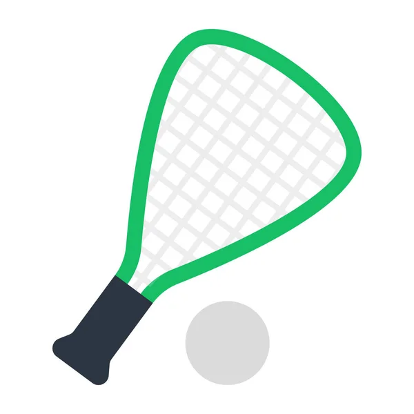 Eine Perfekte Design Ikone Für Langes Tennis — Stockvektor