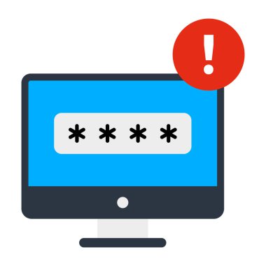 Ekrandaki parola bilgisayar parolası kavramını gösterir