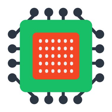 Mikroişlemcinin düzenlenebilir tasarım simgesi