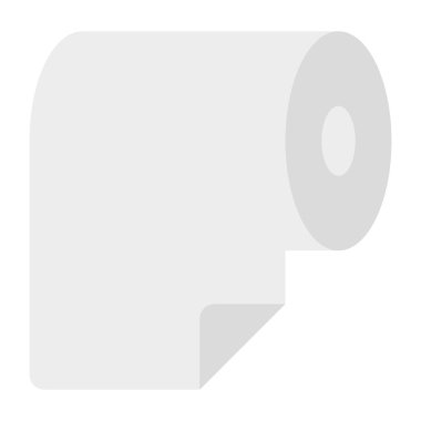 Doku rulosunun yaratıcı tasarım simgesi