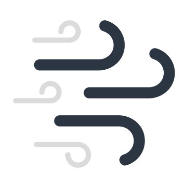 Rüzgarın esintisinin yaratıcı tasarım simgesi