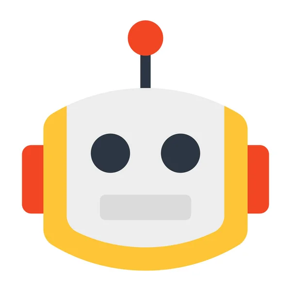 Ein Icon Design Des Roboters Editierbarer Vektor — Stockvektor