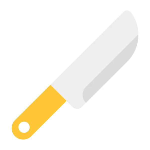 Ikona Akcesoriów Kuchennych Płaska Konstrukcja Noża — Wektor stockowy