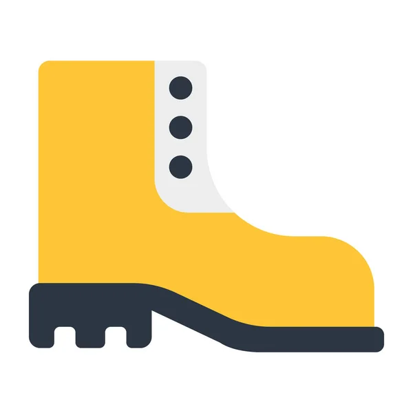 Flat Design Icon Long Shoe — Stock Vector