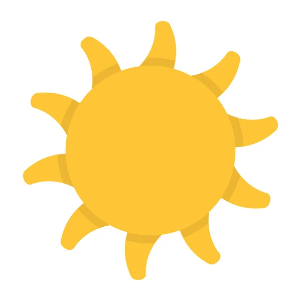 Плоский Иконка Дизайна Солнечного Света Редактируемый Вектор — стоковый вектор