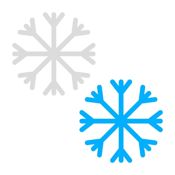 氷のフレークの編集可能なデザインアイコン — ストックベクタ