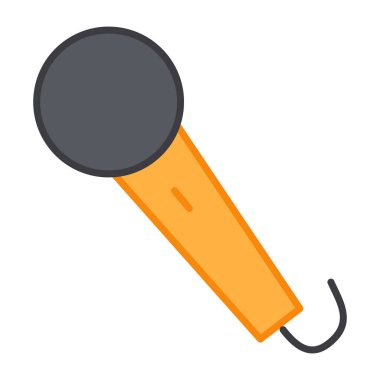 Şarkı söyleyen mikrofonun moda tasarım simgesi