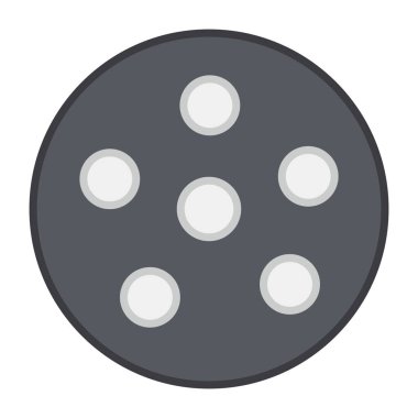 Film makarasının modaya uygun bir vektör tasarımı