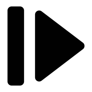 Sağ düğmenin katı tasarım simgesi