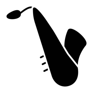 Saksafonun modaya uygun bir vektör tasarımı