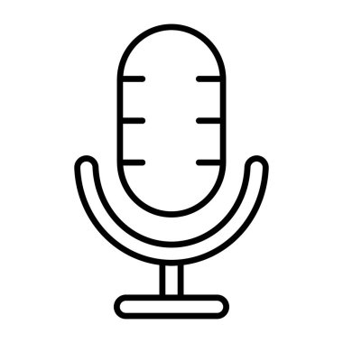 Ses kaydedicinin düzenlenebilir tasarım simgesi