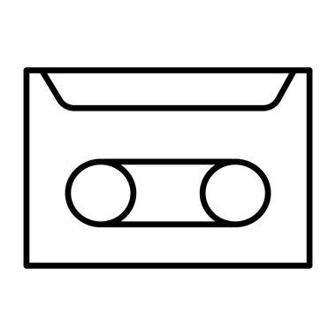 Ses kasetinin düzenlenebilir tasarım simgesi