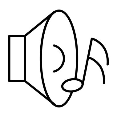 Müzik hoparlörünün simge tasarımı