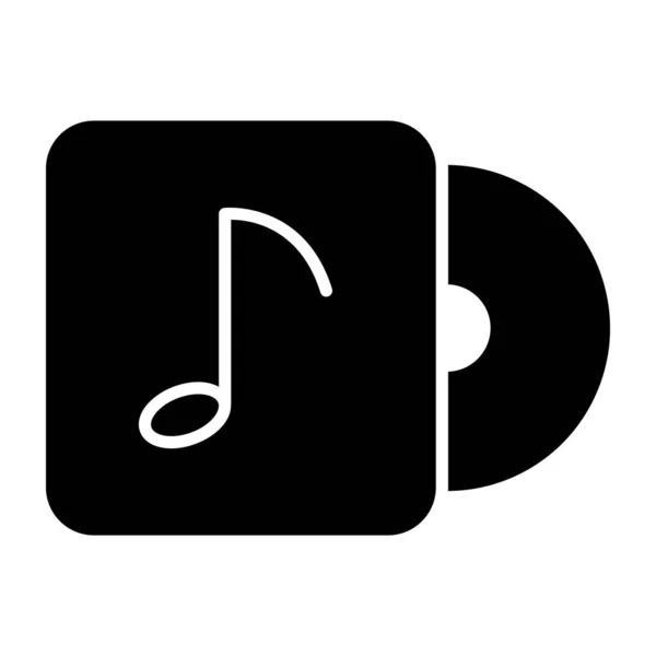 Compact Disc Disk Data Storage Icon Vector Solid — стоковый вектор