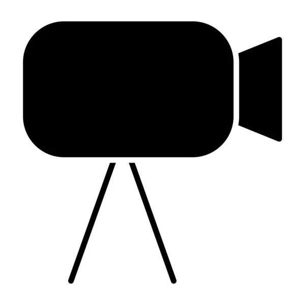 Une Icône Design Unique Caméra Film — Image vectorielle
