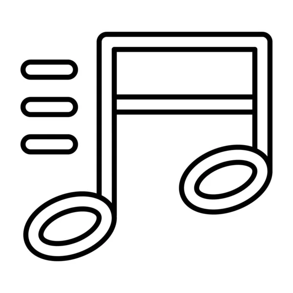 Icono Diseño Nota Musical Quaver Vector — Vector de stock