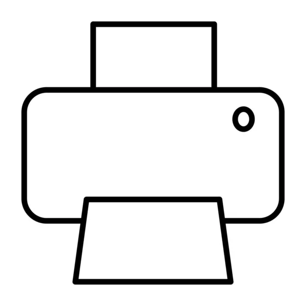 Редактируемая Иконка Дизайна Принтера — стоковый вектор
