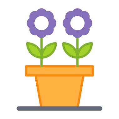 Saksı bitkisinin mükemmel bir tasarım simgesi