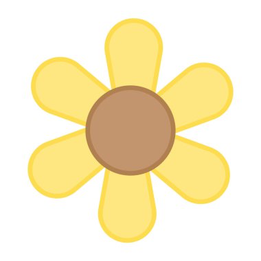 Çiçeğin modaya uygun bir vektör tasarımı