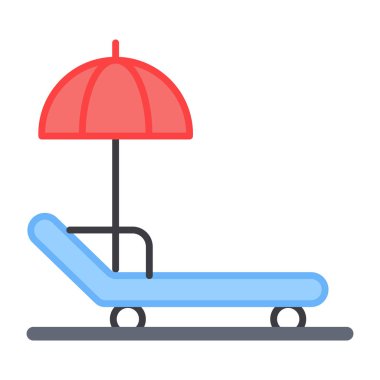 Şemsiye konsepti olan gevşetici sandalye