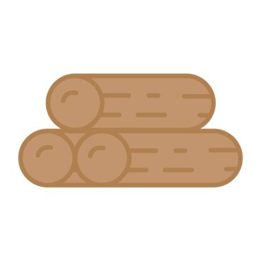 Ahşap kütüklerin premium indirme simgesi