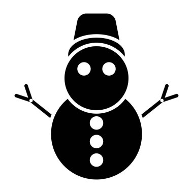 Eşsiz bir kardan adam tasarımı simgesi