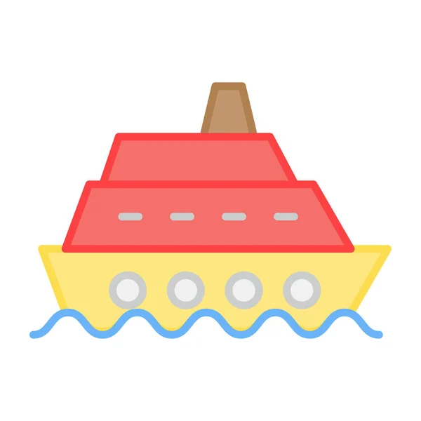 Идеальный Дизайн Иконки Лодки — стоковый вектор
