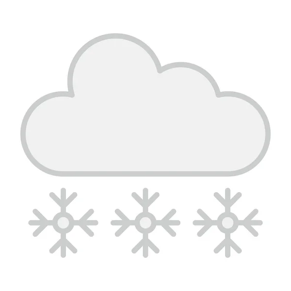 Trendiges Vektor Design Von Fallendem Schnee — Stockvektor