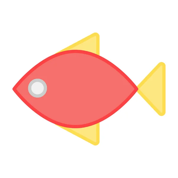 Icono Animal Marino Diseño Vectorial Peces — Vector de stock