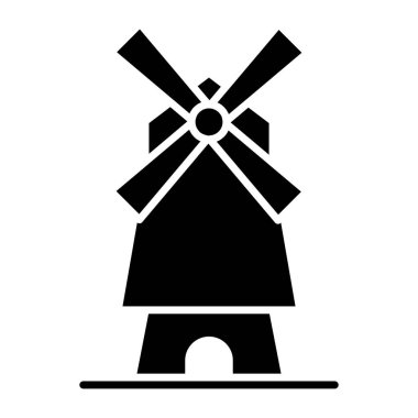 Yel değirmeninin düzenlenebilir tasarım simgesi