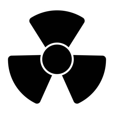 Radyoaktif işaretin düzenlenebilir tasarım simgesi