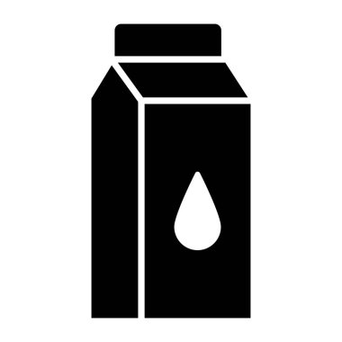 Süt paketinin simge tasarımı 