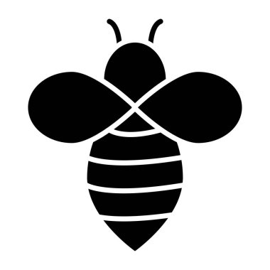 Katı bir bal arısı tasarımı ikonu 