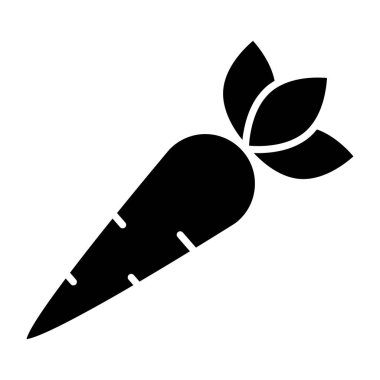 Eşsiz bir havuç tasarımı ikonu.