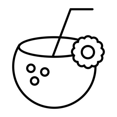 Hindistan cevizi suyunun premium indirme simgesi