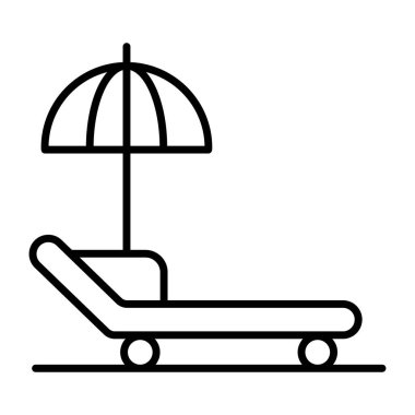 Şemsiye konsepti olan gevşetici sandalye