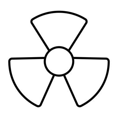 Radyoaktif işaretin düzenlenebilir tasarım simgesi