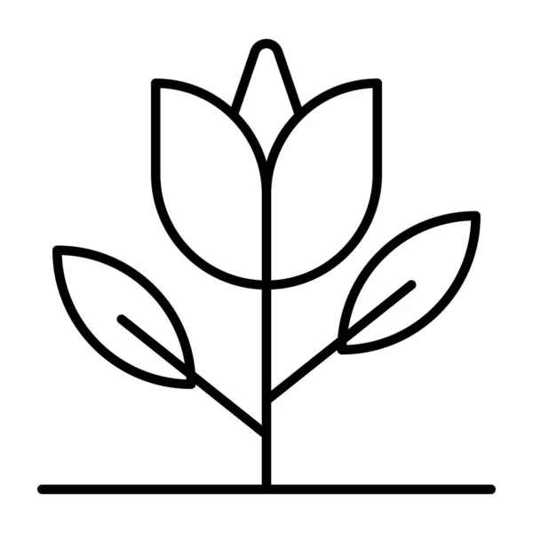 Ein Trendiges Vektordesign Aus Tulpenblumen — Stockvektor