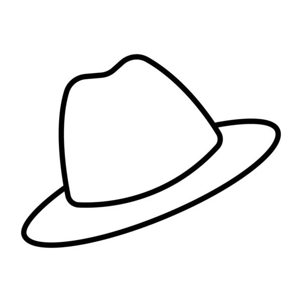 头饰图标 帽子的线形设计 — 图库矢量图片