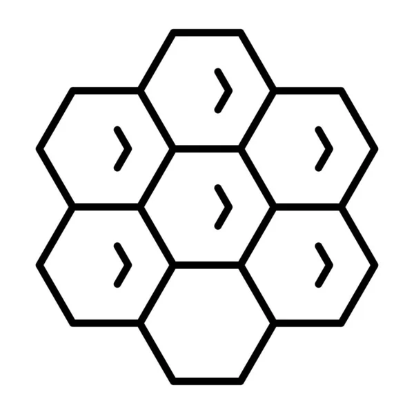 Linear Design Icon Honey Formula — Stock Vector
