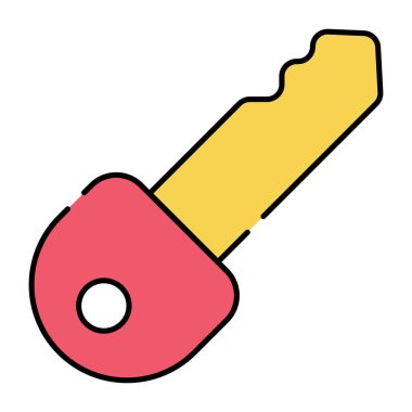 Düzenlenebilir bir anahtar tasarım simgesi