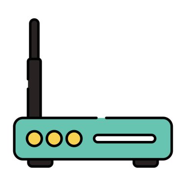 WiFi yönlendiricisinin mükemmel tasarım simgesi