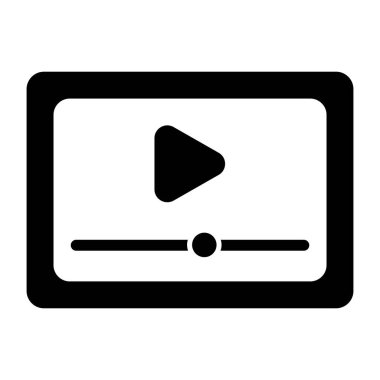 Çevrimiçi video için bir trend vektör tasarımı