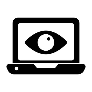 Çevrimiçi gözün modern tasarım simgesi