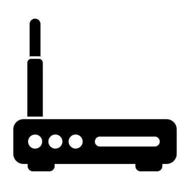 WiFi yönlendiricisinin mükemmel tasarım simgesi