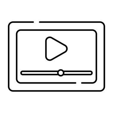 Çevrimiçi video için bir trend vektör tasarımı