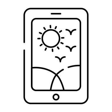 Mobil galerinin bir simge tasarımı